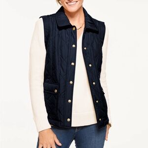 NWT Talbots Quilted Barn Vest